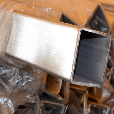 Brushed Finish Stainless Steel Square Tube Hollow Section 201 304 316 20mm