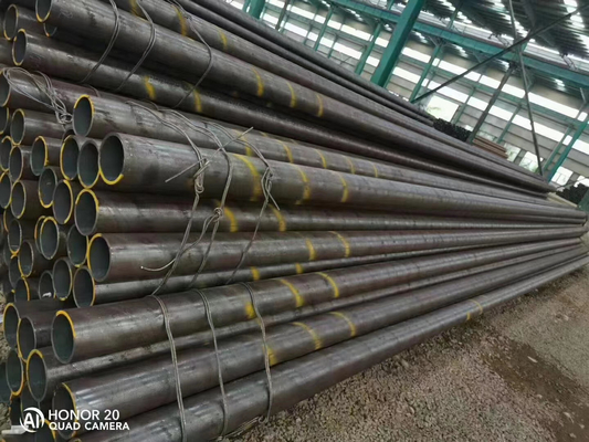 MS ERW Welded Carbon Steel Pipe Black ASTM A53 / BS 1387 Carbon 16mm