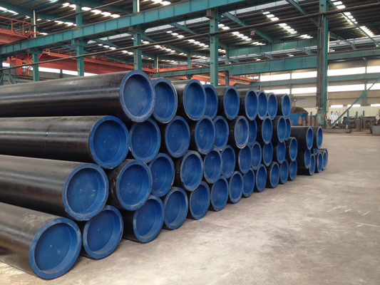 MS ERW Welded Carbon Steel Pipe Black ASTM A53 / BS 1387 Carbon 16mm